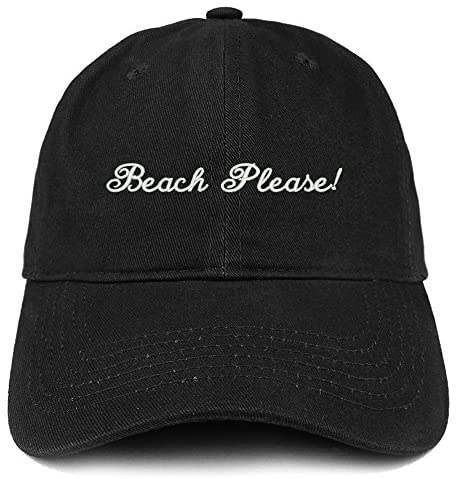 Trendy Apparel Shop Beach Please Embroidered Soft Cotton Dad Hat