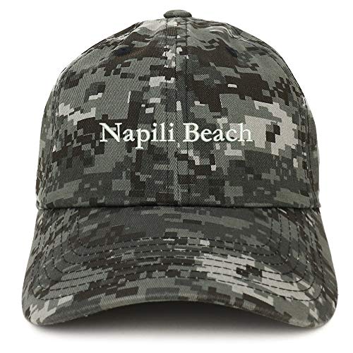 Trendy Apparel Shop Napili Beach Embroidered Brushed Cotton Cap