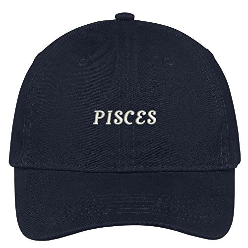 Trendy Apparel Shop Horoscopes Pisces Embroidered Adjustable Cotton Cap