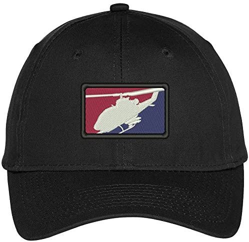 Trendy Apparel Shop US Military Helicopter Embroidered Adjustable Baseball Cap