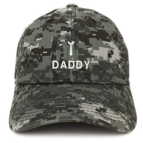 Trendy Apparel Shop Daddy and Neck Tie Embroidered Brushed Cotton Cap