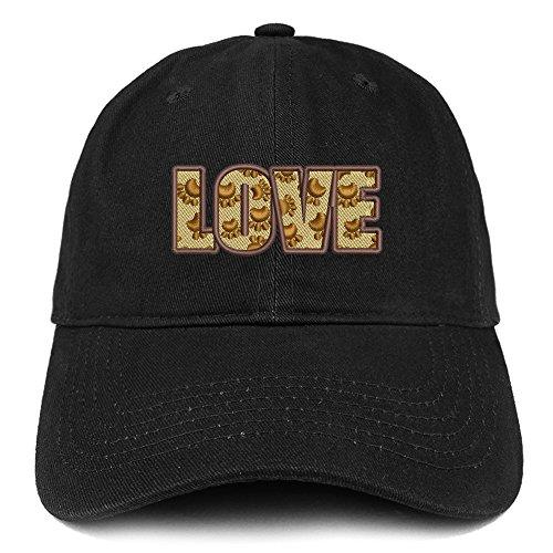 Trendy Apparel Shop Love Dogs Embroidered Brushed Cotton Dad Hat Ball Cap