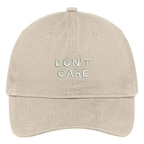 Trendy Apparel Shop Care Embroidered 100% Quality Brushed Cotton Baseball Cap