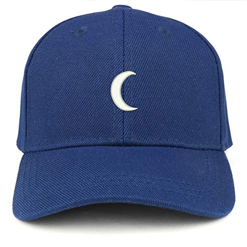 Trendy Apparel Shop Crescent Moon Embroidered Youth Size Kids Structured Baseball Cap