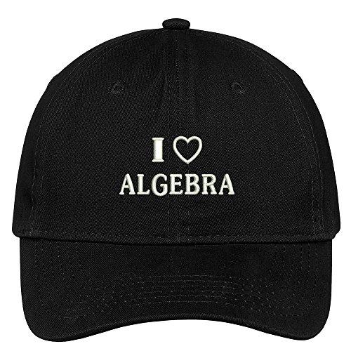 Trendy Apparel Shop I Love Algebra Embroidered Soft Cotton Low Profile Dad Hat Baseball Cap