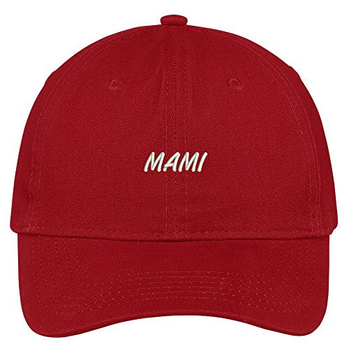 Trendy Apparel Shop Mami Embroidered Brushed Cotton Adjustable Cap