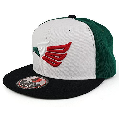 Trendy Apparel Shop Hecho En Mexico Kids 3D Eagle Embroidered Logo Flatbill Snapback Cap
