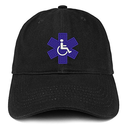 Trendy Apparel Shop Service Dog with Wheel Chair Logo Embroidered Brushed Cap