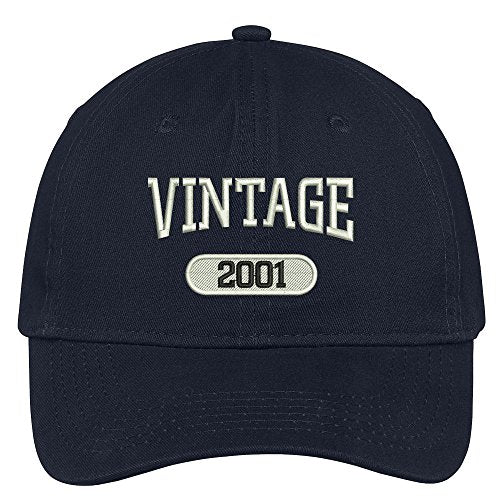 Trendy Apparel Shop Vintage 2002 Embroidered 18th Birthday Relaxed Fitting Cotton Cap