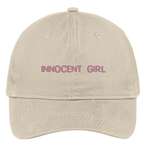 Trendy Apparel Shop Innocent Girl Embroidered Soft Low Profile Adjustable Cotton Cap