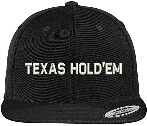 Trendy Apparel Shop Texas Holdem Poker Embroidered Snapback Cap