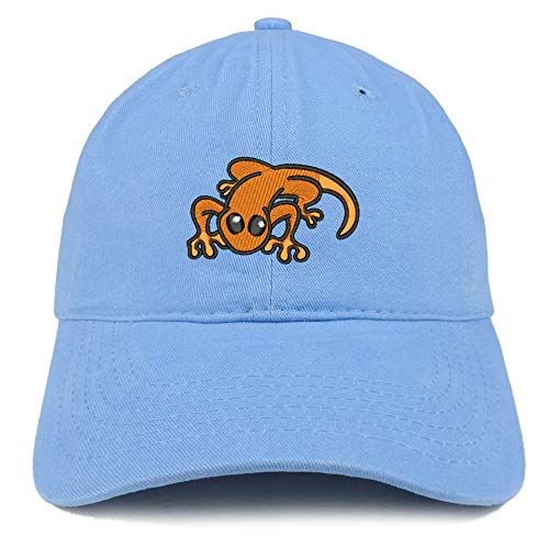Trendy Apparel Shop Little Lizard Orange Embroidered Unstructured Cotton Dad Hat