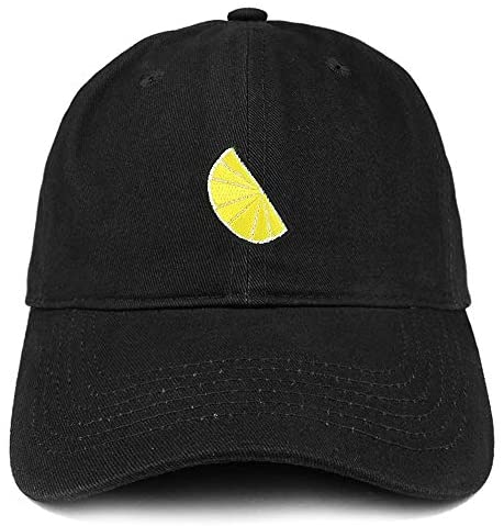 Trendy Apparel Shop Lemon Patch Brushed Cotton Unstructured Dad Hat