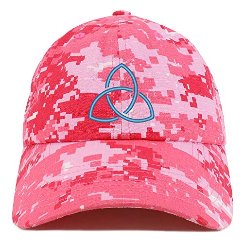 Trendy Apparel Shop Holy Trinity Embroidered Soft Crown 100% Brushed Cotton Cap