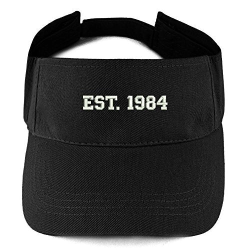 Trendy Apparel Shop EST 1984 Embroidered - 37th Birthday Gift Summer Adjustable Visor