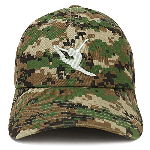 Trendy Apparel Shop Gymnast Embroidered Soft Crown 100% Brushed Cotton Cap