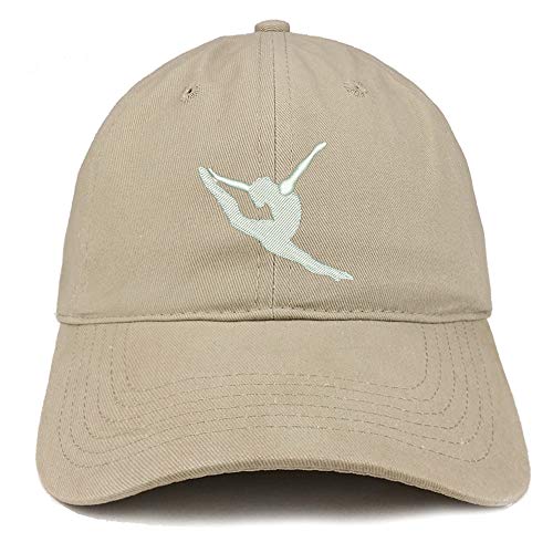 Trendy Apparel Shop Gymnast Embroidered Soft Crown 100% Brushed Cotton Cap
