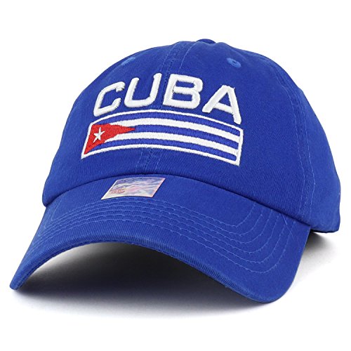 Trendy Apparel Shop Cuba Flag 3D Embroidered Unstructured Cotton Dad Hat