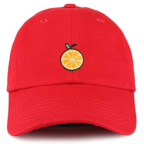 Trendy Apparel Shop Orange Patch Youth Small Fit Unstructured Cotton Baseball Cap