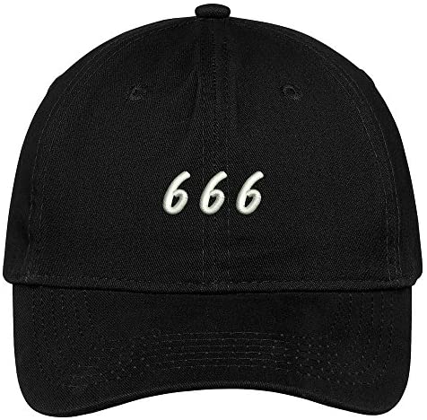 Trendy Apparel Shop 666 Embroidered Cap Premium Cotton Dad Hat
