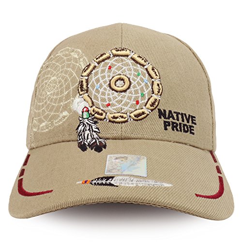 Trendy Apparel Shop Dream Catcher 3D Embroidered Native Pride Structured Baseball Cap