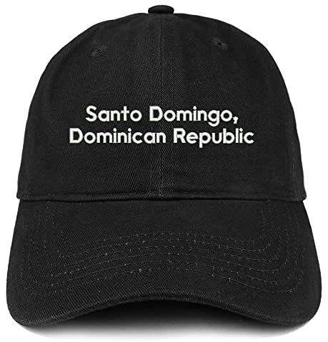 Trendy Apparel Shop Santo Domingo Embroidered Cotton Unstructured Dad Hat