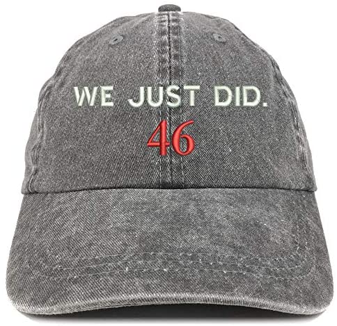 Trendy Apparel Shop We Just Did 46 President 2020 Celebration Washed Cotton Cap