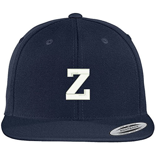 Trendy Apparel Shop Letter Z Collegiate Varsity Font Initial Embroidered Baseball Cap