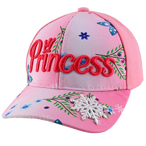 Trendy Apparel Shop Princess Crown Embroidered Two Tone Kids Baseball Cap