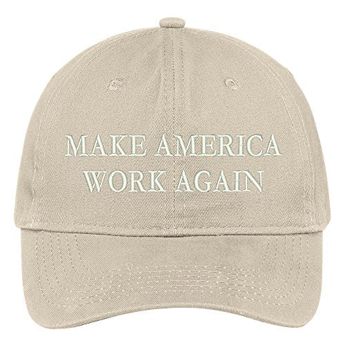 Trendy Apparel Shop Make America Work Again Embroidered Donald Trump New Campaign Cap