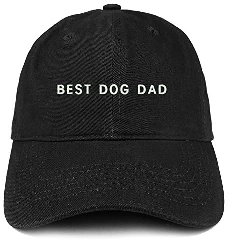 Trendy Apparel Shop Best Dog Dad Embroidered Soft Cotton Dad Hat