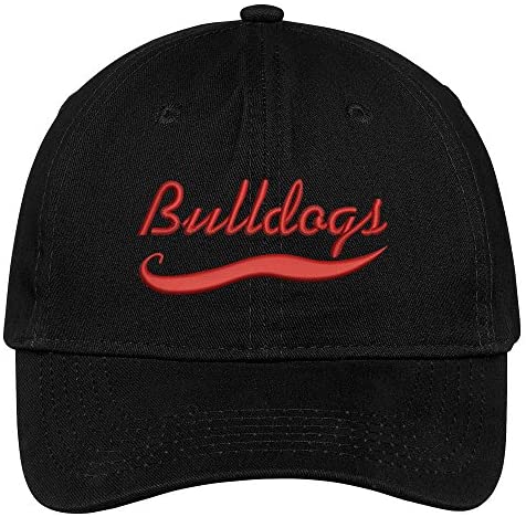 Trendy Apparel Shop Bulldogs Embroidered Low Profile Soft Cotton Brushed Cap