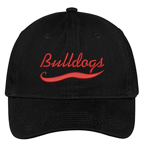 Trendy Apparel Shop Bulldogs Embroidered Low Profile Soft Cotton Brushed Cap