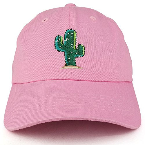 Trendy Apparel Shop Cactus Embroidered On Soft Cotton Unstructured Dad Hat