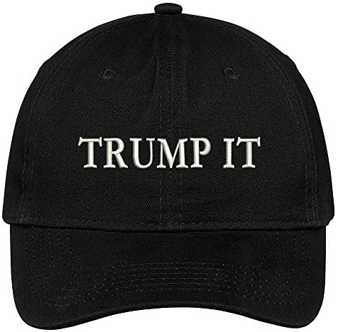 Trendy Apparel Shop Trump It Embroidered Soft Crown 100% Brushed Cotton Cap