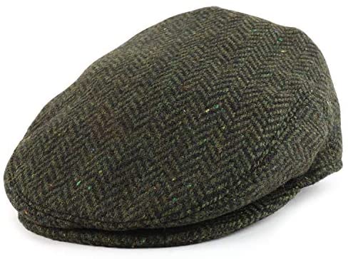 Trendy Apparel Shop Youth Size Boy's Wool Blend Adjustable Snap Buttons Ivy Cap - Green - Youth