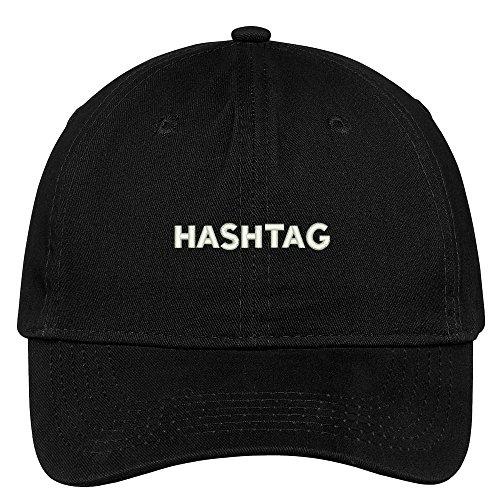 Trendy Apparel Shop Hashtag Embroidered Low Profile Cotton Cap Dad Hat