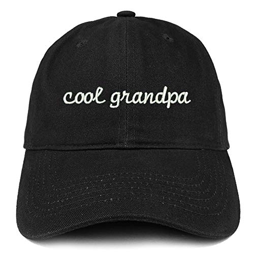 Trendy Apparel Shop Cool Grandpa Embroidered Soft Crown 100% Brushed Cotton Cap