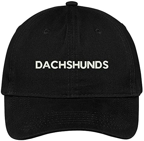Trendy Apparel Shop Dachshunds Dog Breed Embroidered Dad Hat Adjustable Cotton Baseball Cap