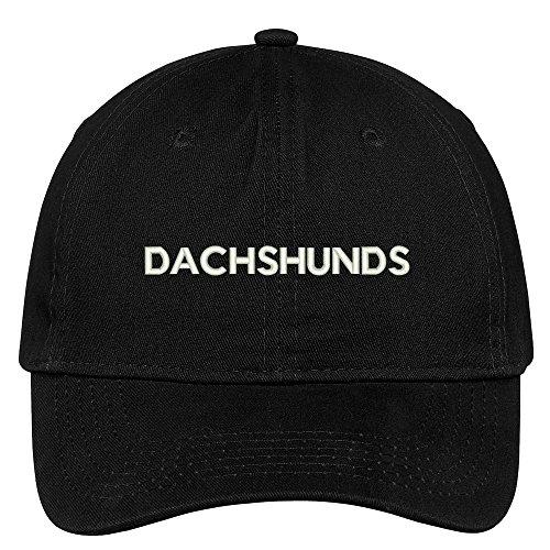 Trendy Apparel Shop Dachshunds Dog Breed Embroidered Dad Hat Adjustable Cotton Baseball Cap