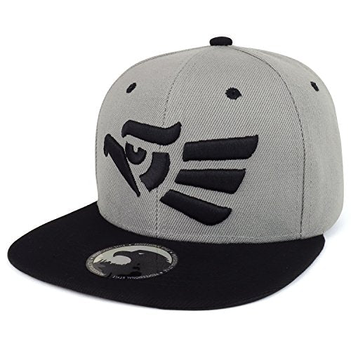 Trendy Apparel Shop Mexican Cara Cara Eagle 3D Embroidered Flatbill Snapback Cap