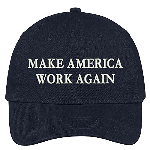 Trendy Apparel Shop Make America Work Again Embroidered Donald Trump New Campaign Cap