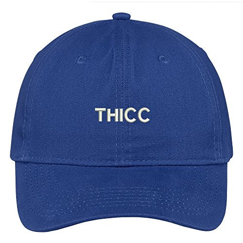 Trendy Apparel Shop Thicc Embroidered Cap Premium Cotton Dad Hat