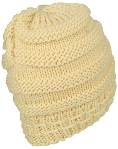 Trendy Apparel Shop Studded Floral Knitted Fleece Lined Beanie and Knit Scarf Set 2PC