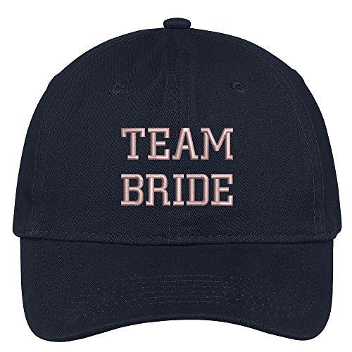 Trendy Apparel Shop Team Bride Wedding Theme Embroidered Soft Crown Cotton Cap