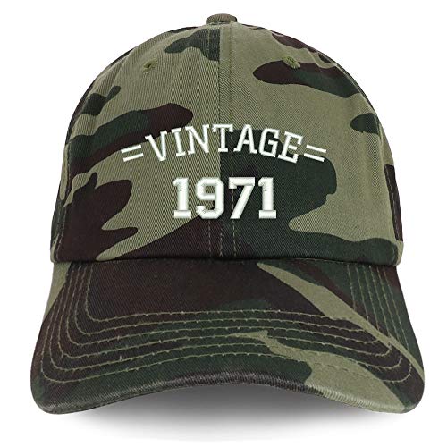 Trendy Apparel Shop Vintage 1971 50th Birthday Baseball Cap