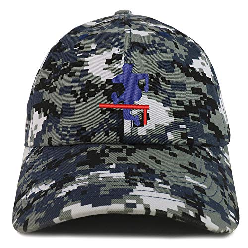 Trendy Apparel Shop Track Hurdler Embroidered Soft Crown 100% Brushed Cotton Cap