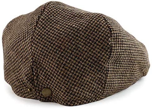Trendy Apparel Shop Men's Wool Blend Adjustable Snap Buttons Newsboy Ivy Cap