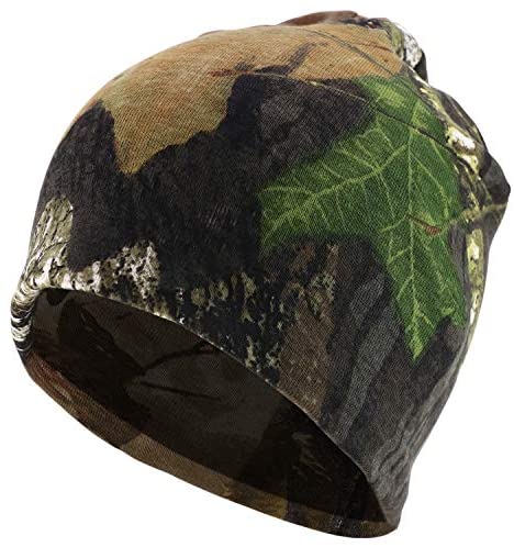 Trendy Apparel Shop Reversible Hunting Camo Short Beanie with Acrylic Lining