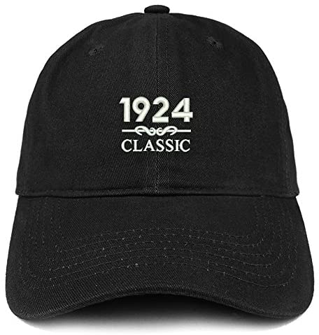Trendy Apparel Shop Classic 1924 Embroidered Retro Soft Cotton Baseball Cap